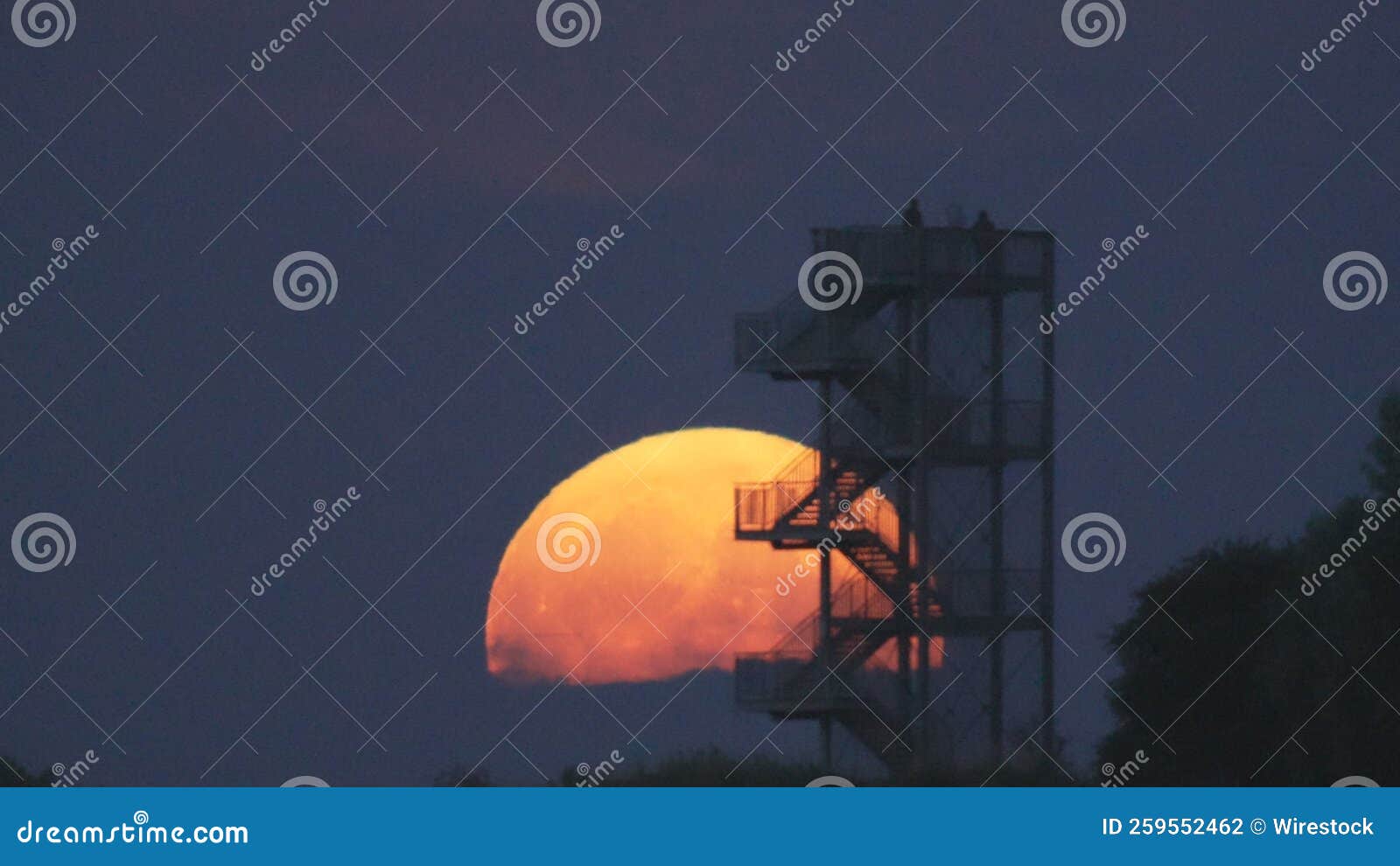Onlookers Watching The Moon From The Observation Tower In Syke Germany onlookers-watching-the-moon-from-the-observation-tower-in-syke-germany