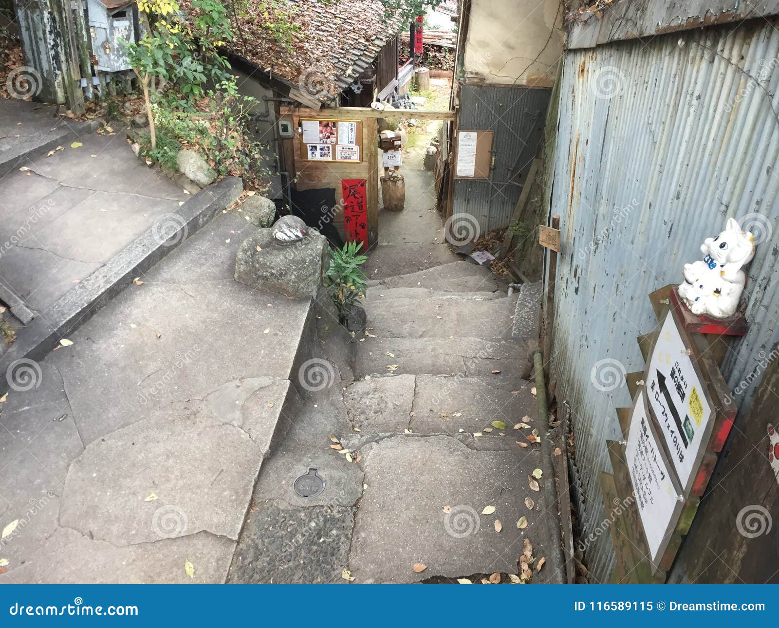 Path Of Cat cat Alley Onomichi Hiroshima Japan Path Of Cat cat Alley Onomichi Hiroshima Japan