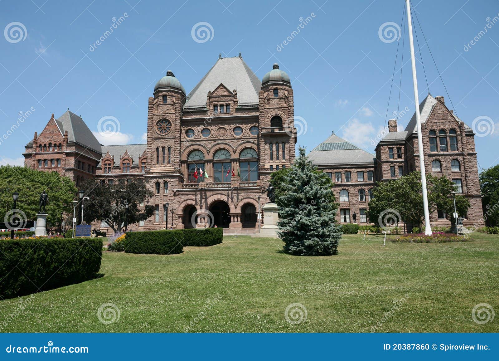 Ontario Parliament Building Stock Photo Image of provincial, pink