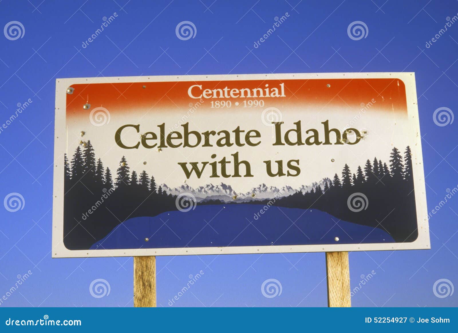 Onthaal Aan Het Teken Van Idaho Stock Afbeelding - Image of cultureel ...