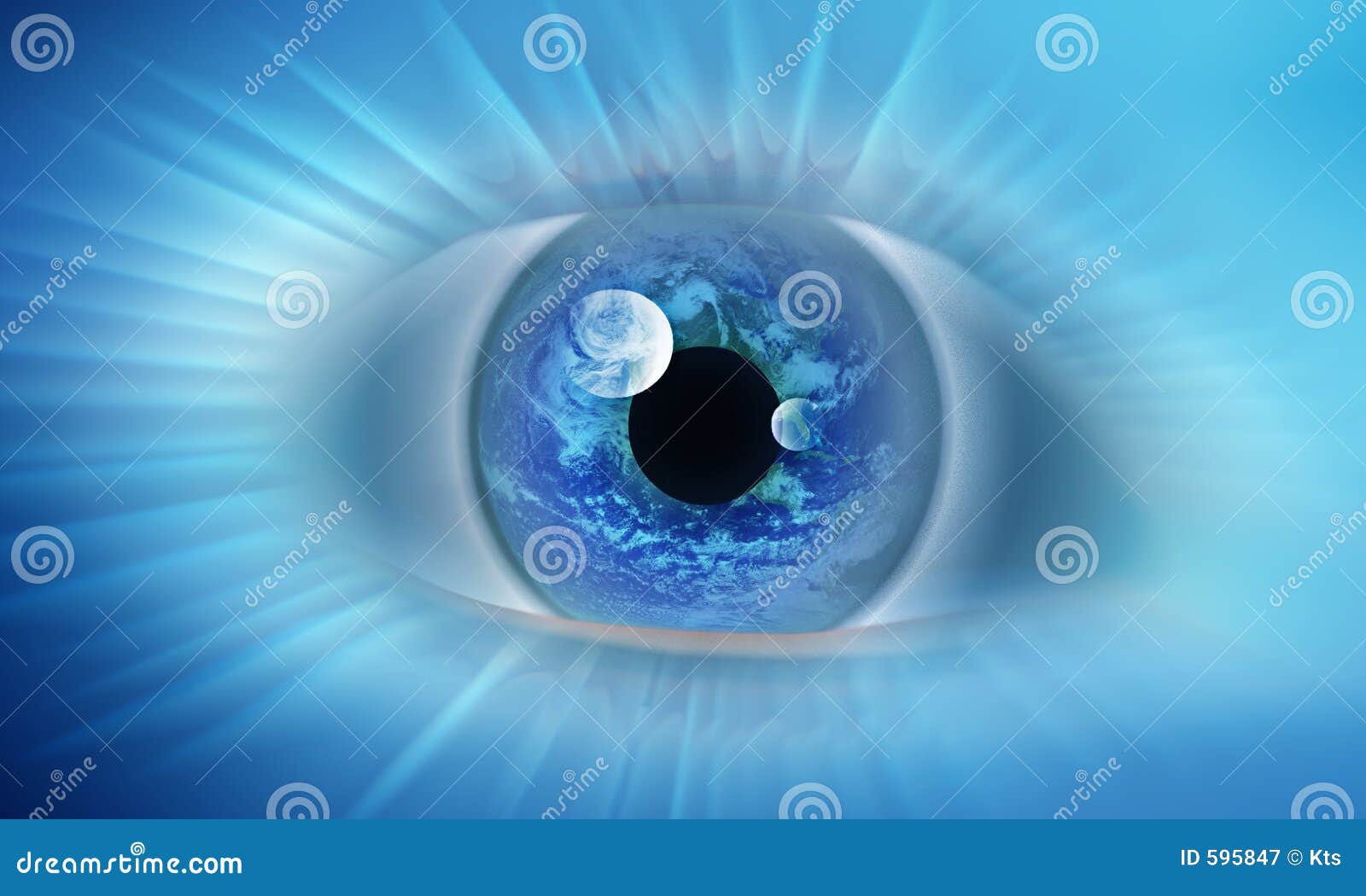 Het Oog Van De Wereld Oog van de wereld stock illustratie. Illustration of wereld - 595847