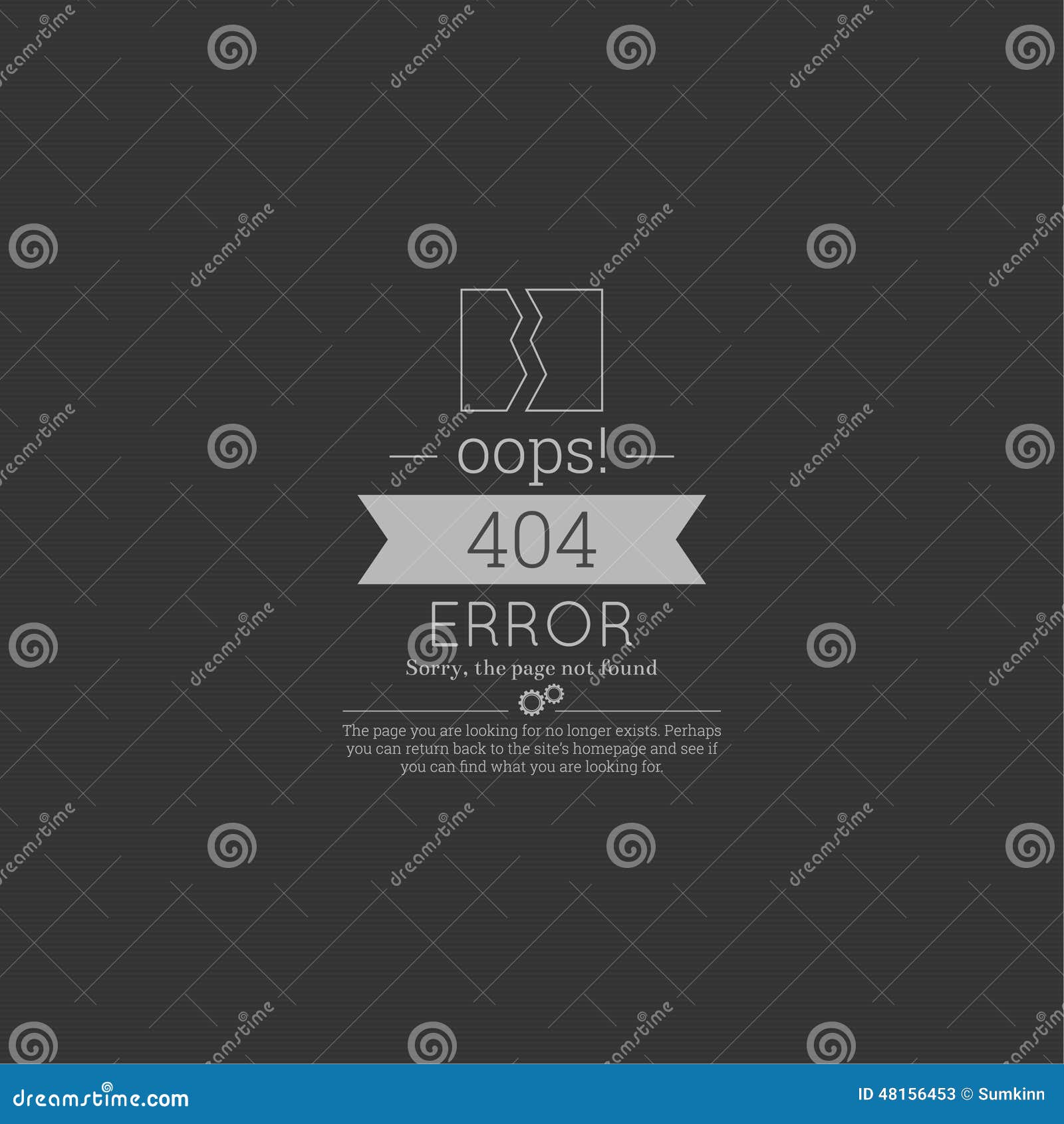 Oops 404 Error Sorry Page Not Found Stock Illustration Image 48156453