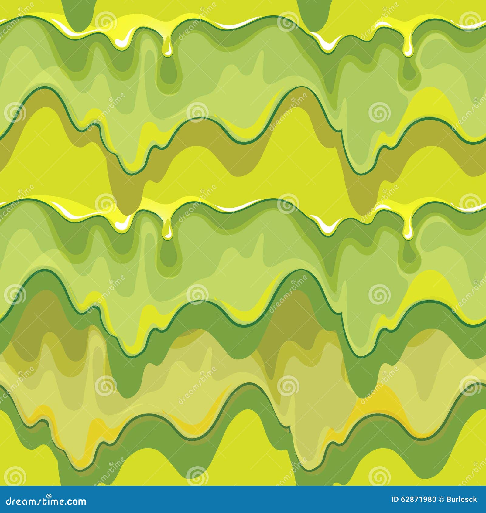 Oozing Green Slime Vector Seamless Pattern Stock Vector - Image: 62871980