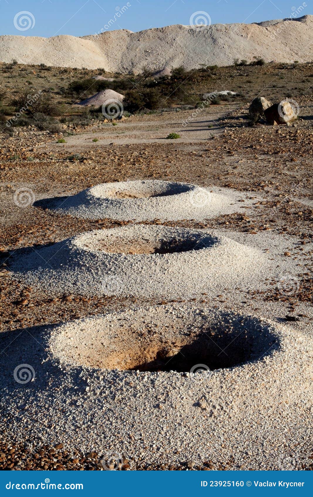 Opal Mining Holes Stock Photo - Image: 23925160