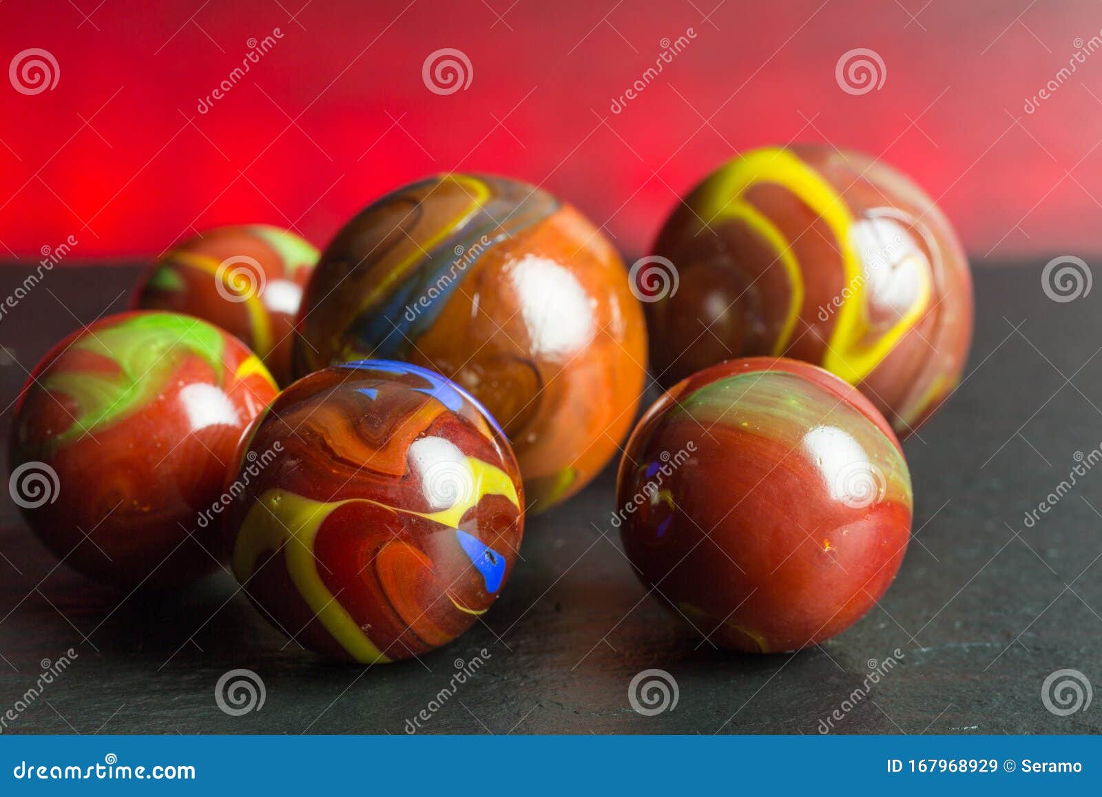 Opaque glass marbles stock image. Image of childhood 167968929