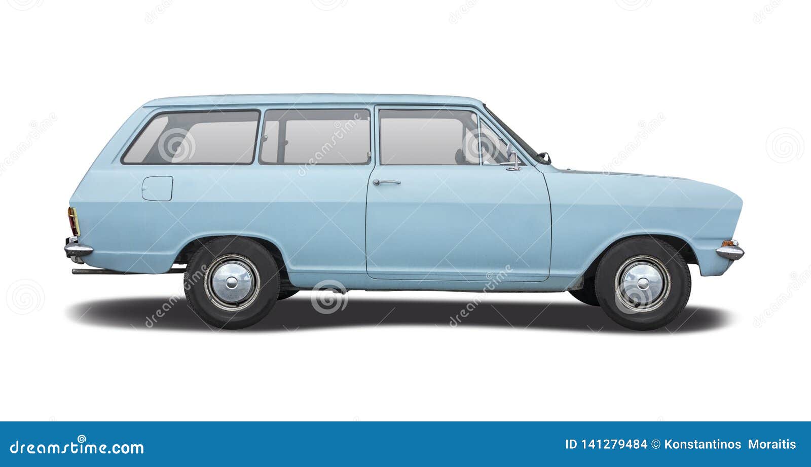 Download Opel Kadett Station Wagon Isolated On White Stock Photo Image Of 1960 Side 141279484
