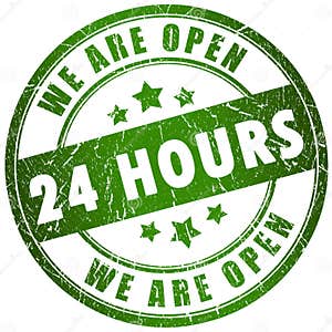 Call 24 Hours Vector Illustration CartoonDealer 83626878