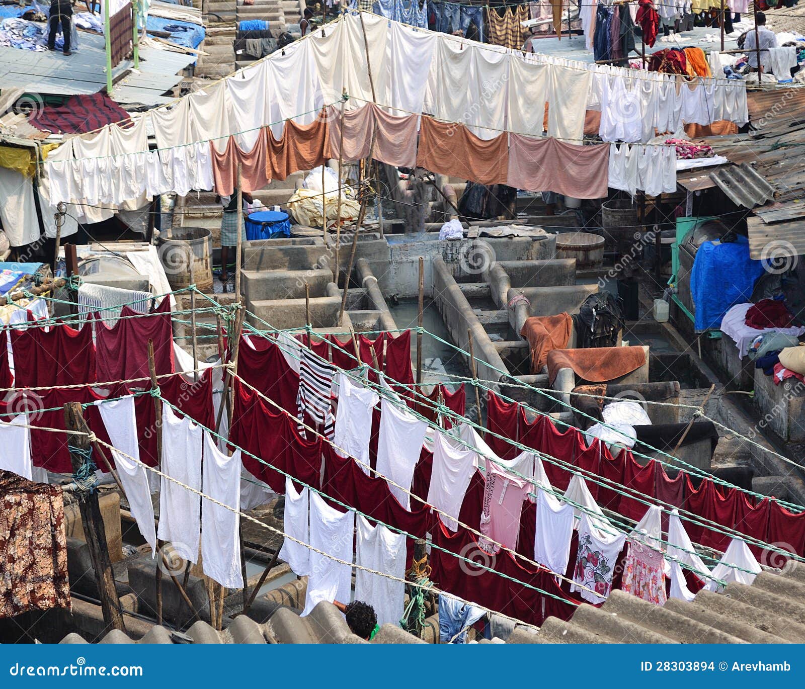 Openair laundry, Mumbai stock photo. Image of move, bombay 28303894