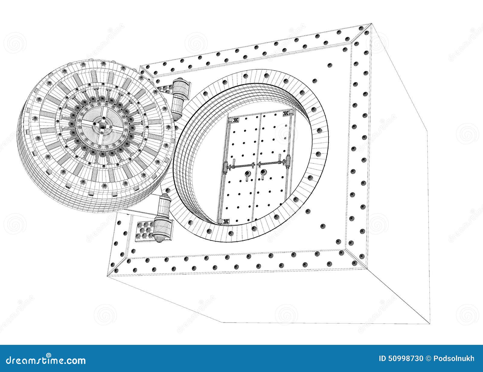 Open bank vault stock photo. Image of savings, slip, safe 50998730