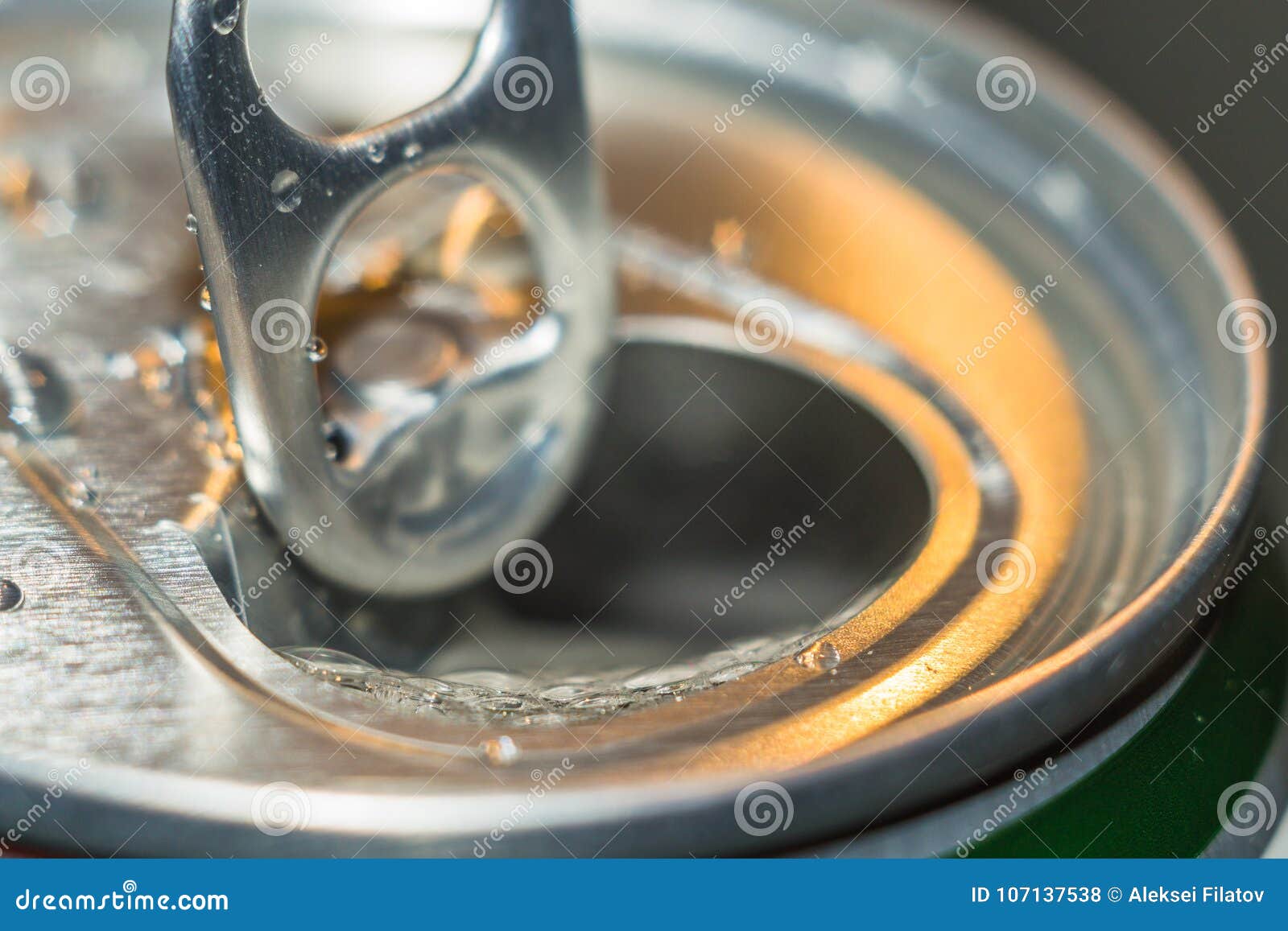 Open beer close-up stock photo. Image of action, dinner ...