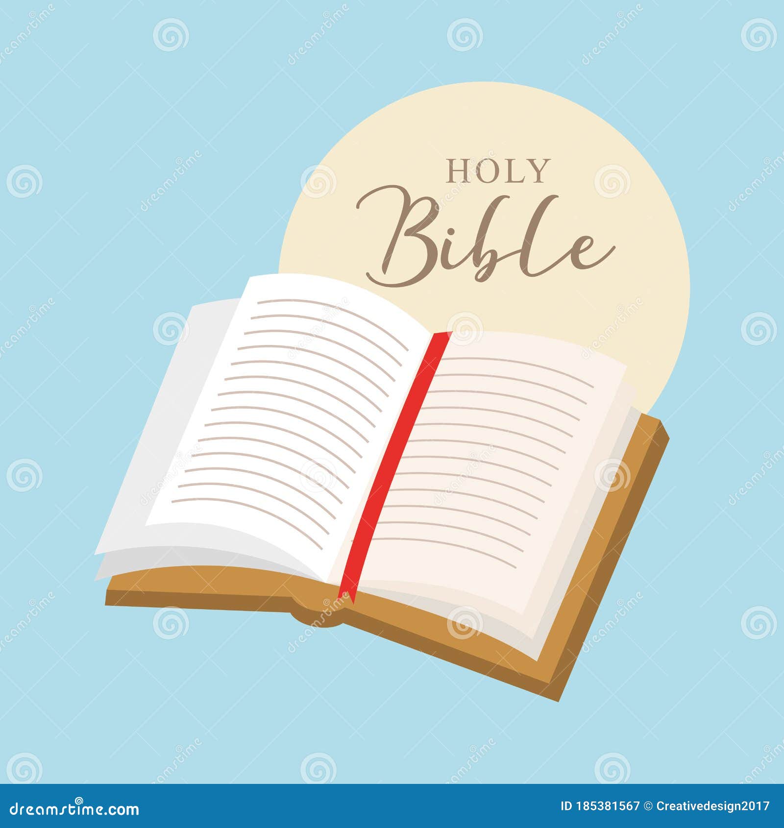 Open bible cartoon. vector stock vector. Illustration of gospel - 185381567