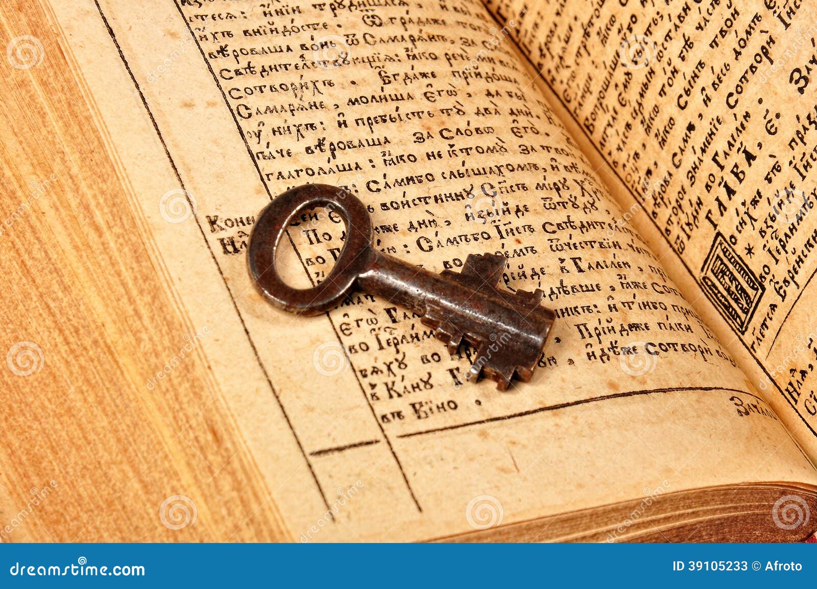 Open Bible with key stock image. Image of religion, open 39105233
