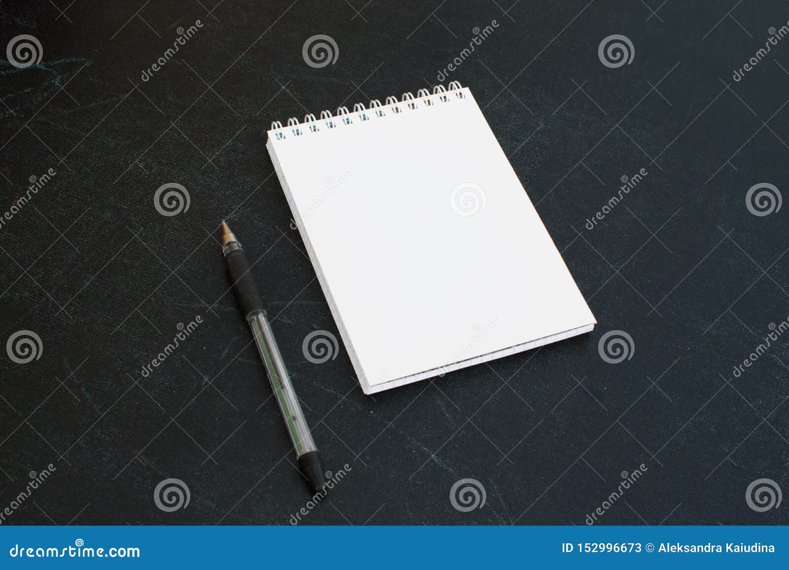 Open blank notepad. stock image. Image of document, concept 152996673