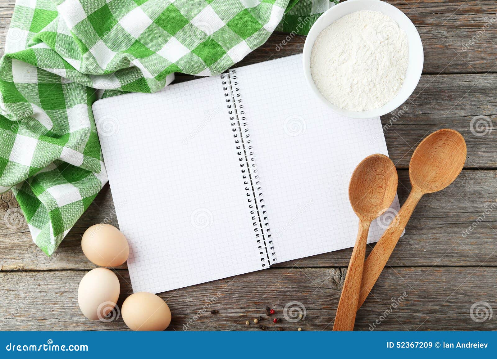 Open blank recipe book stock image. Image of cookery - 52367209