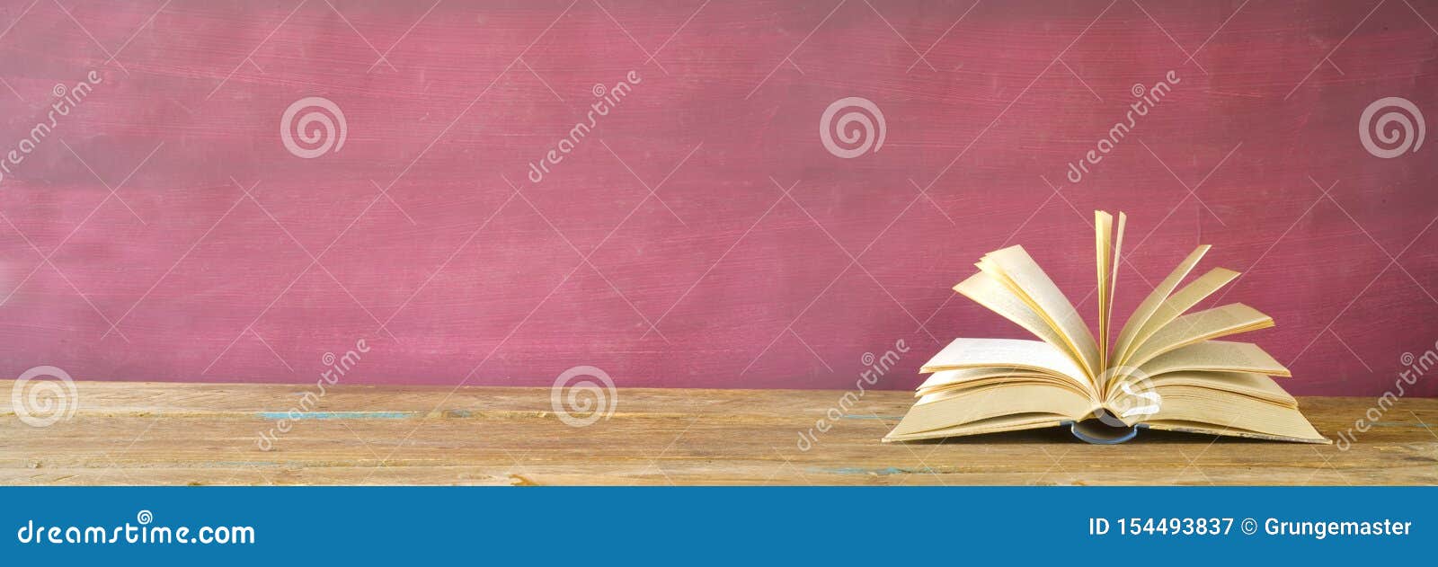 open book, close up on red grungy background,reading, education, literature,learning, good copy space