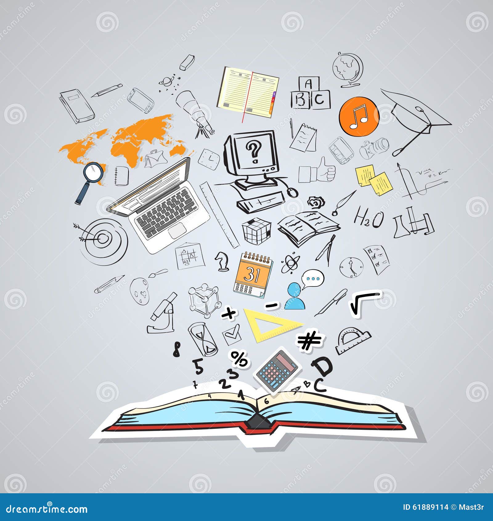 One line drawing young happy elementary school girl student studying in the  library and reading stack of book while gives thumb up. Education concept  Stock Vector Image & Art - Alamy
