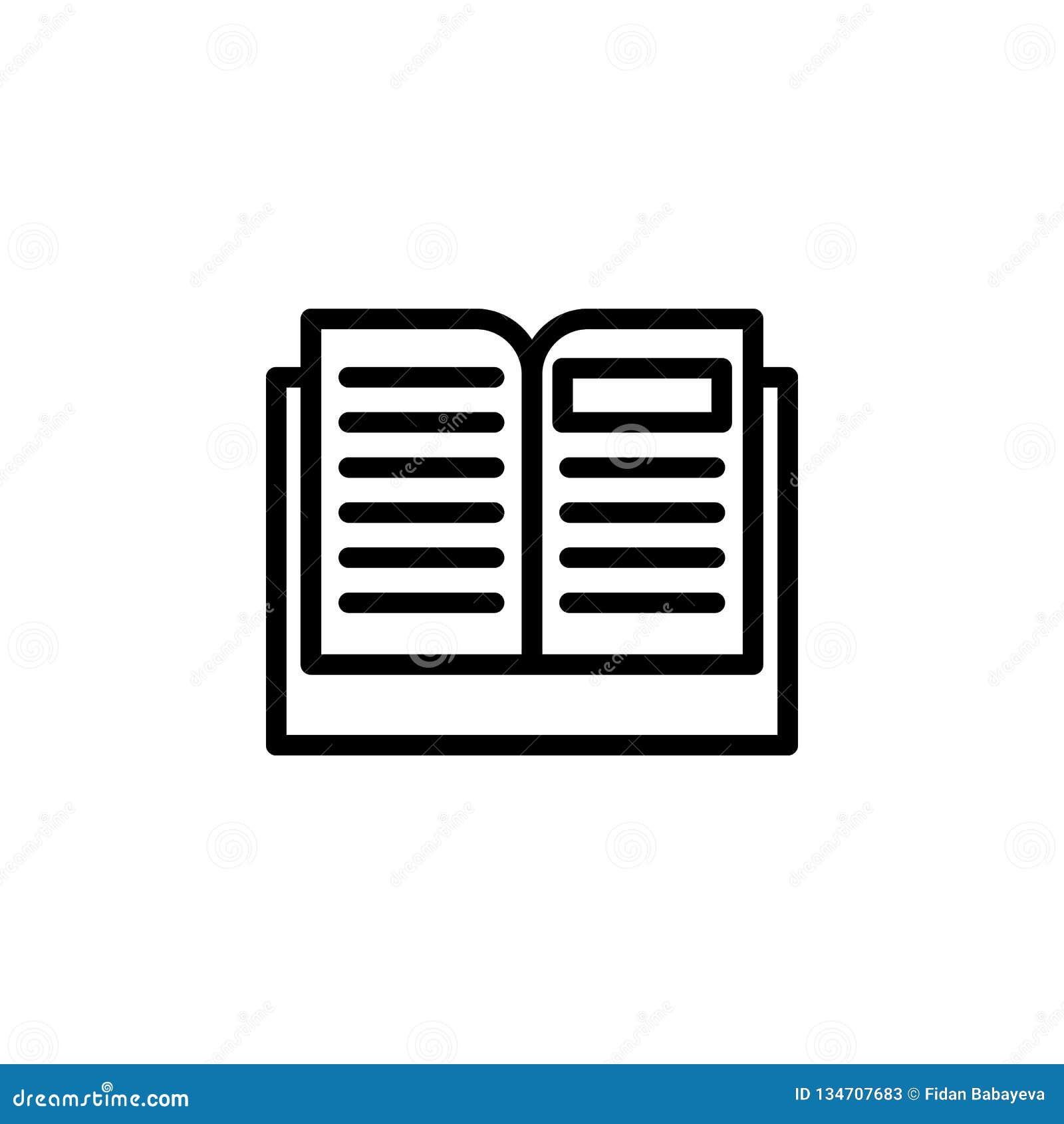 open book icon can be used for web logo mobile app ui open book app