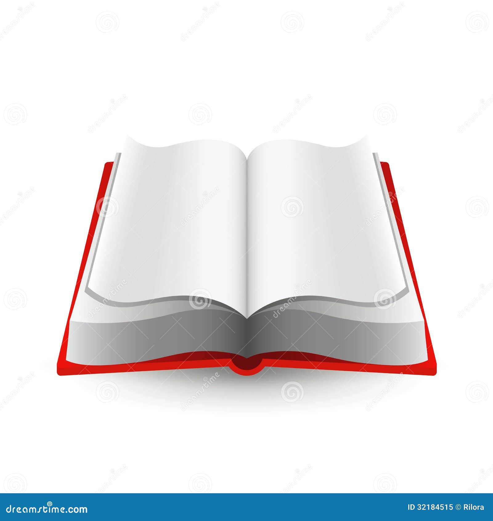 Open book icon stock vector. Image of brochure, close - 32184515