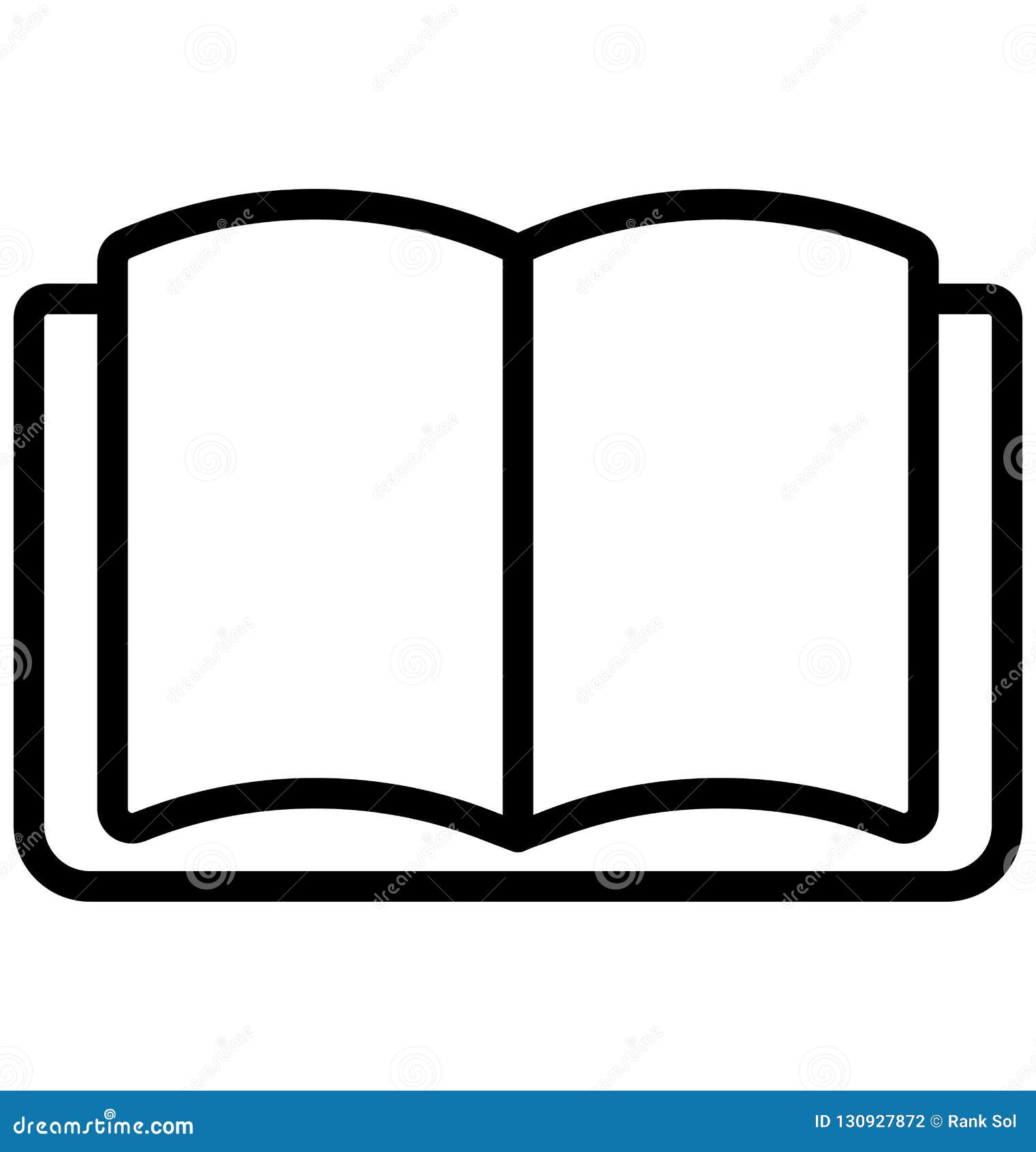 open book  line  icon that can be easily modified or edited.