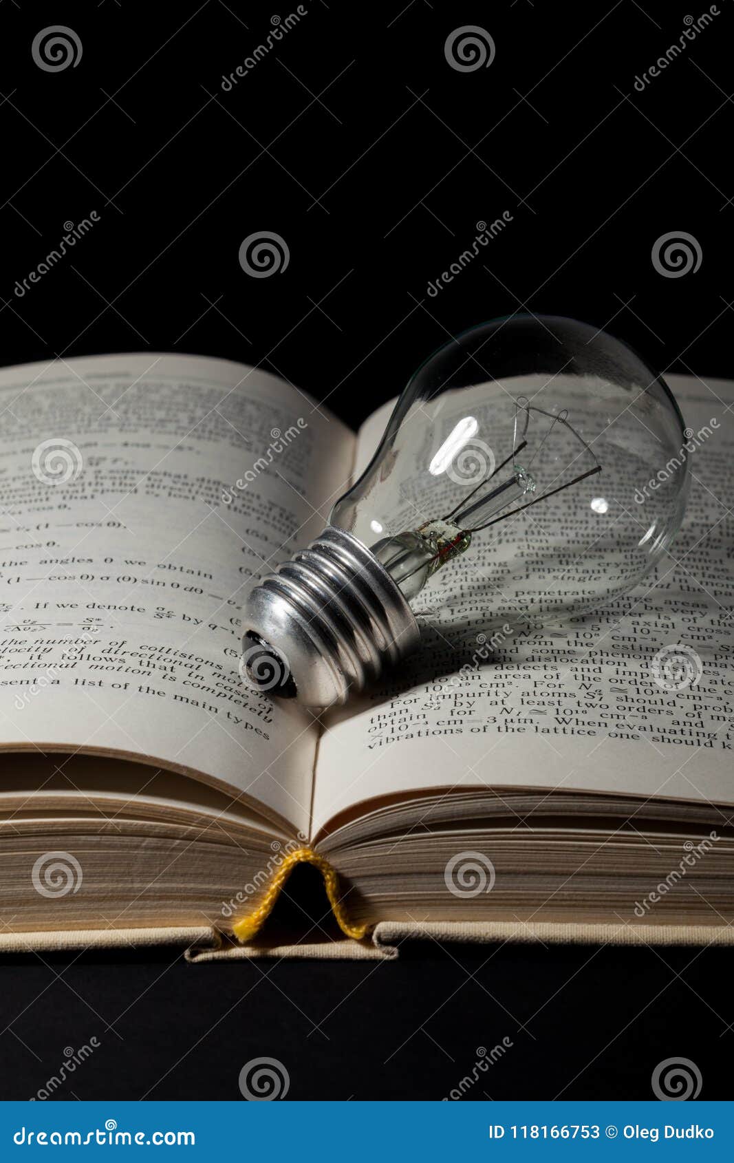 Open Book with Light Bulb stock image. Image of inspiration 118166753