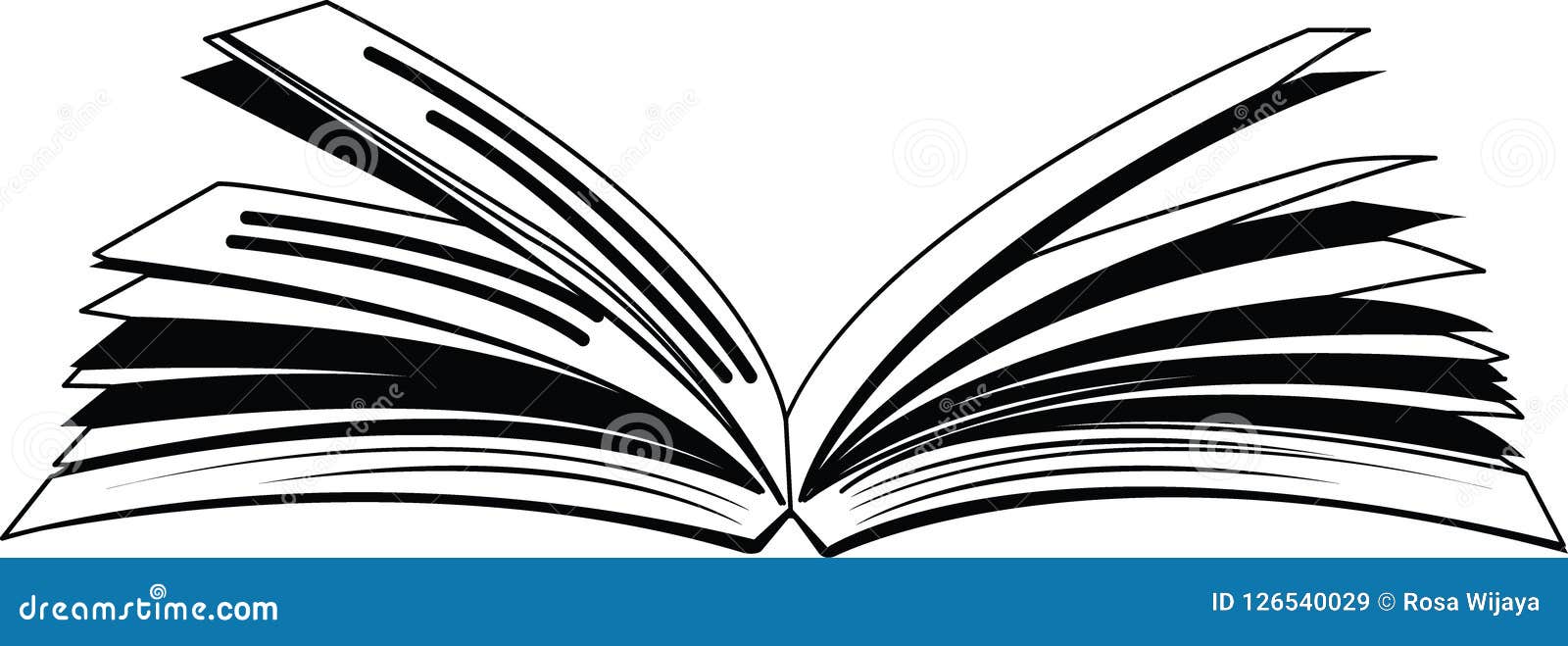 Open Book with Ruffled Pages Icon Editable Vector in Black Color Stock  Photo - Illustration of ruffled, editable: 124909766