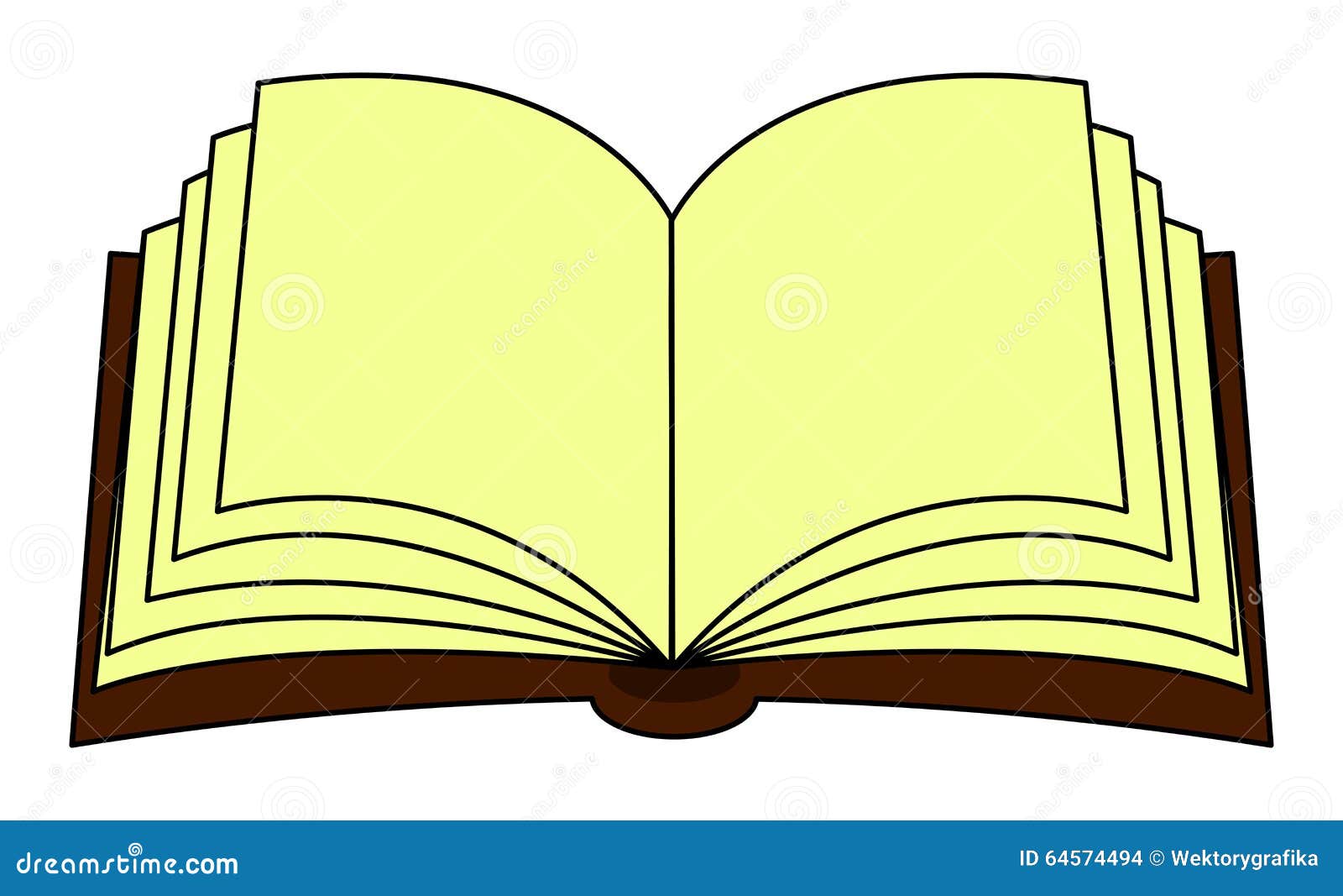 Open Book Vector Clipart, Symbol, Icon Design. Illustration Isolated on  White Background. Stock Vector - Illustration of literature, drawn: 64574494