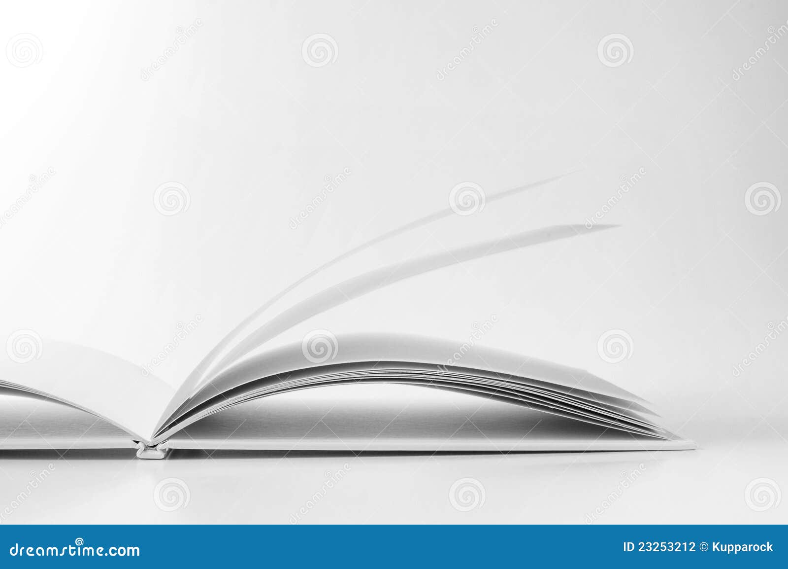 Open Book on White Background Stock Photo Image of page, backgrounds