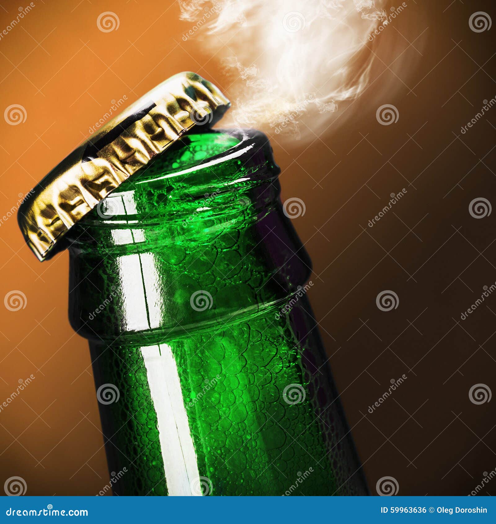Open bottle of beer stock photo. Image of alcoholism 59963636
