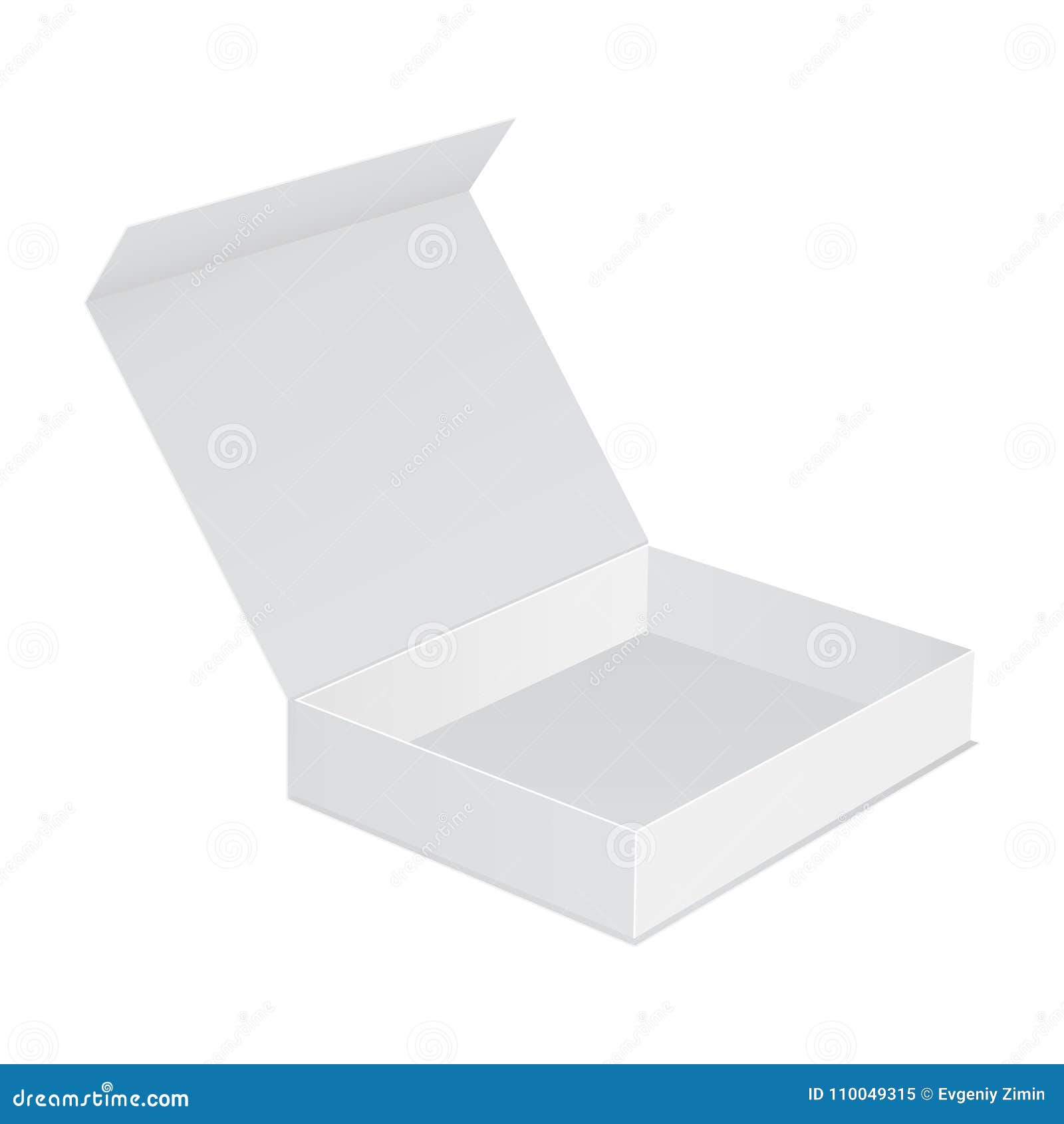 Download Open box with lid isolated stock vector. Illustration of ...