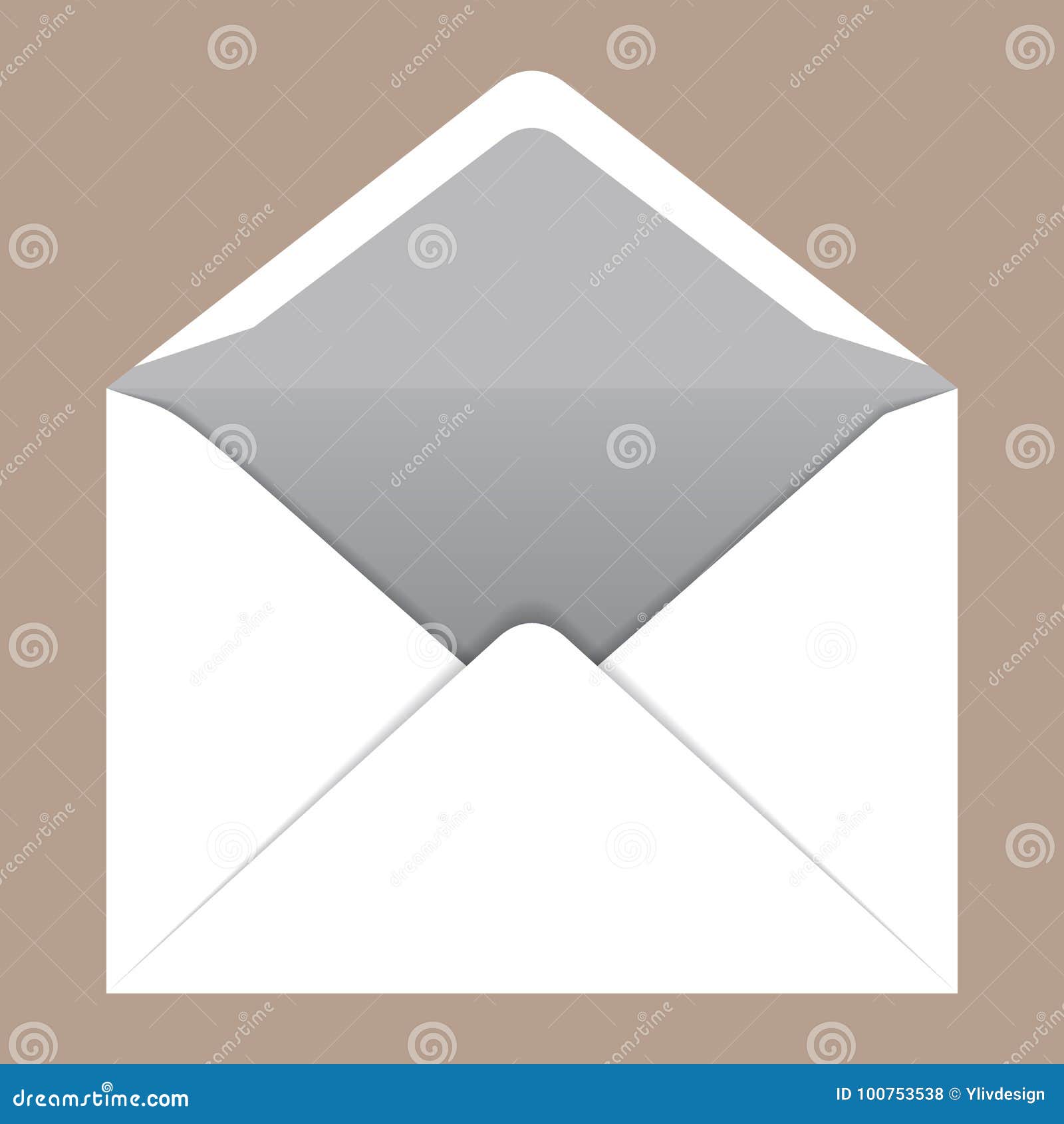 Download Open C5 Envelope Mockup, Realistic Style Stock Vector - Illustration of clean, design: 100753538