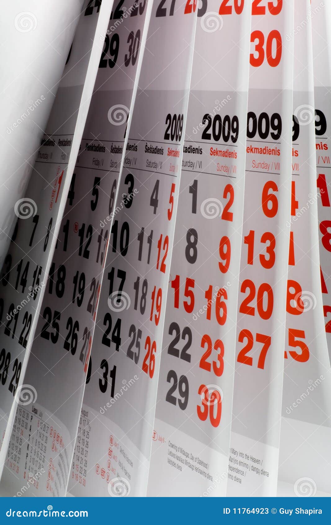Open calendar page stock image. Image of year, planning 11764923