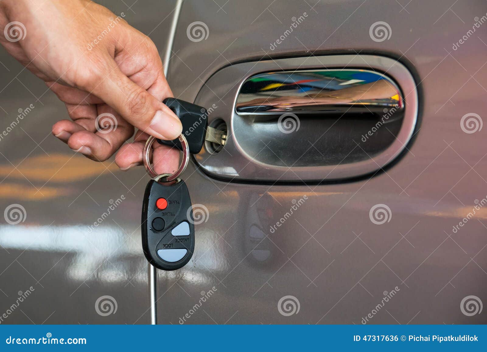 Open car door with key stock photo. Image of drive, open 47317636