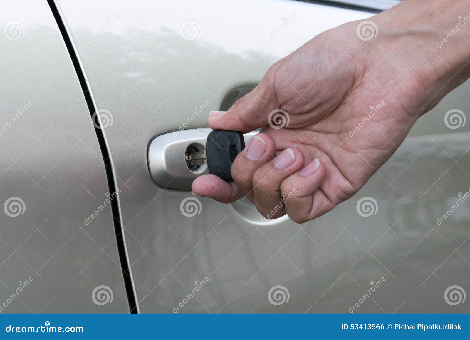 Open car door with key stock photo. Image of automotive 53413566