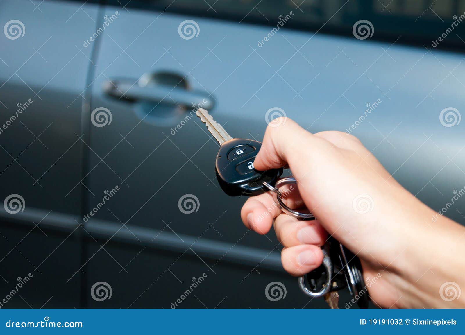 Open Car Door with Remote Control Stock Photo - Image of hanging