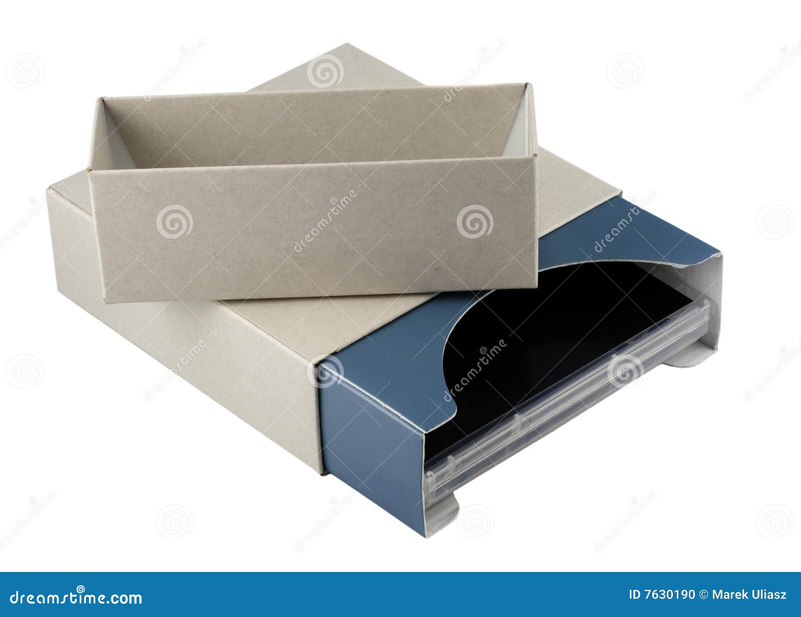 Open Cardboard Box With Dvd Inside Stock Photo Image of horizontal