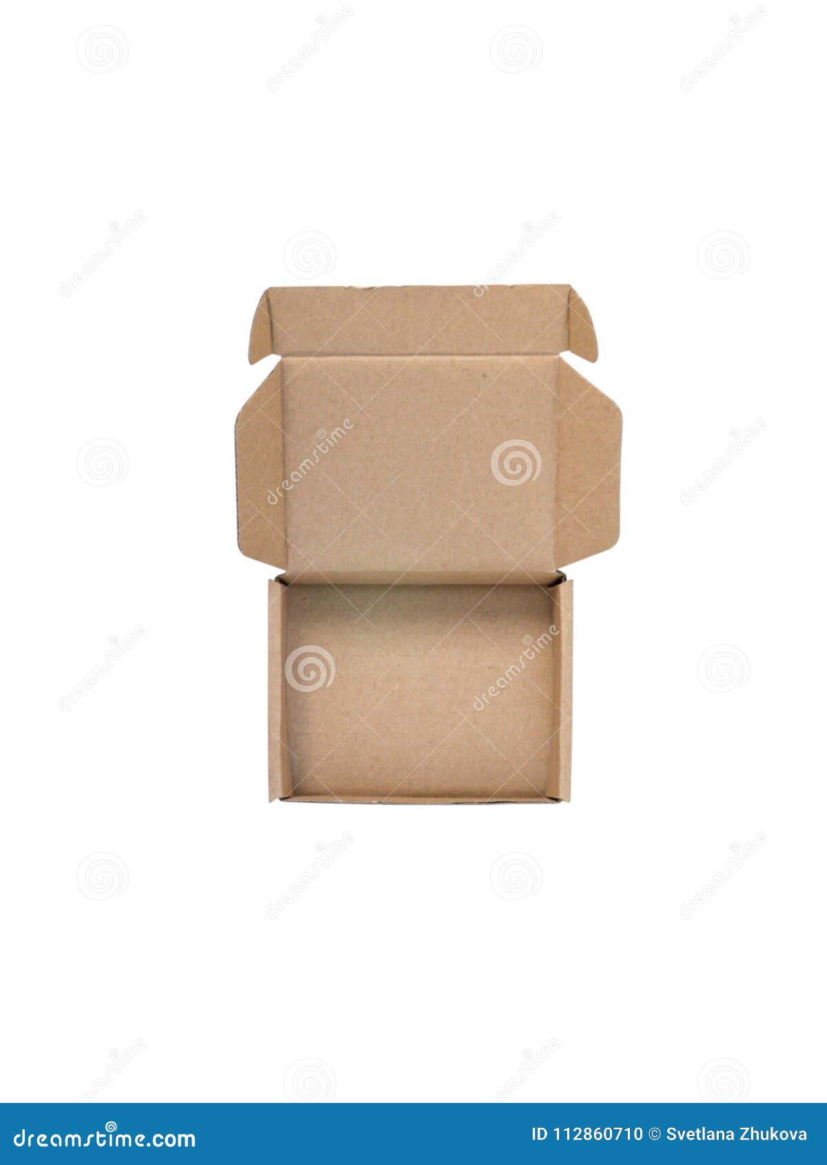 Open Cardboard Box Isolated on White Stock Photo Image of carton