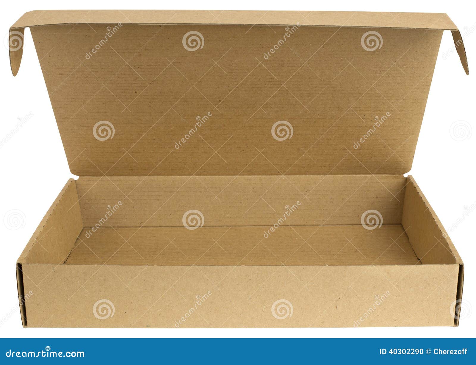 Download Open Cardboard Box With A Lid Stock Photo - Image: 40302290