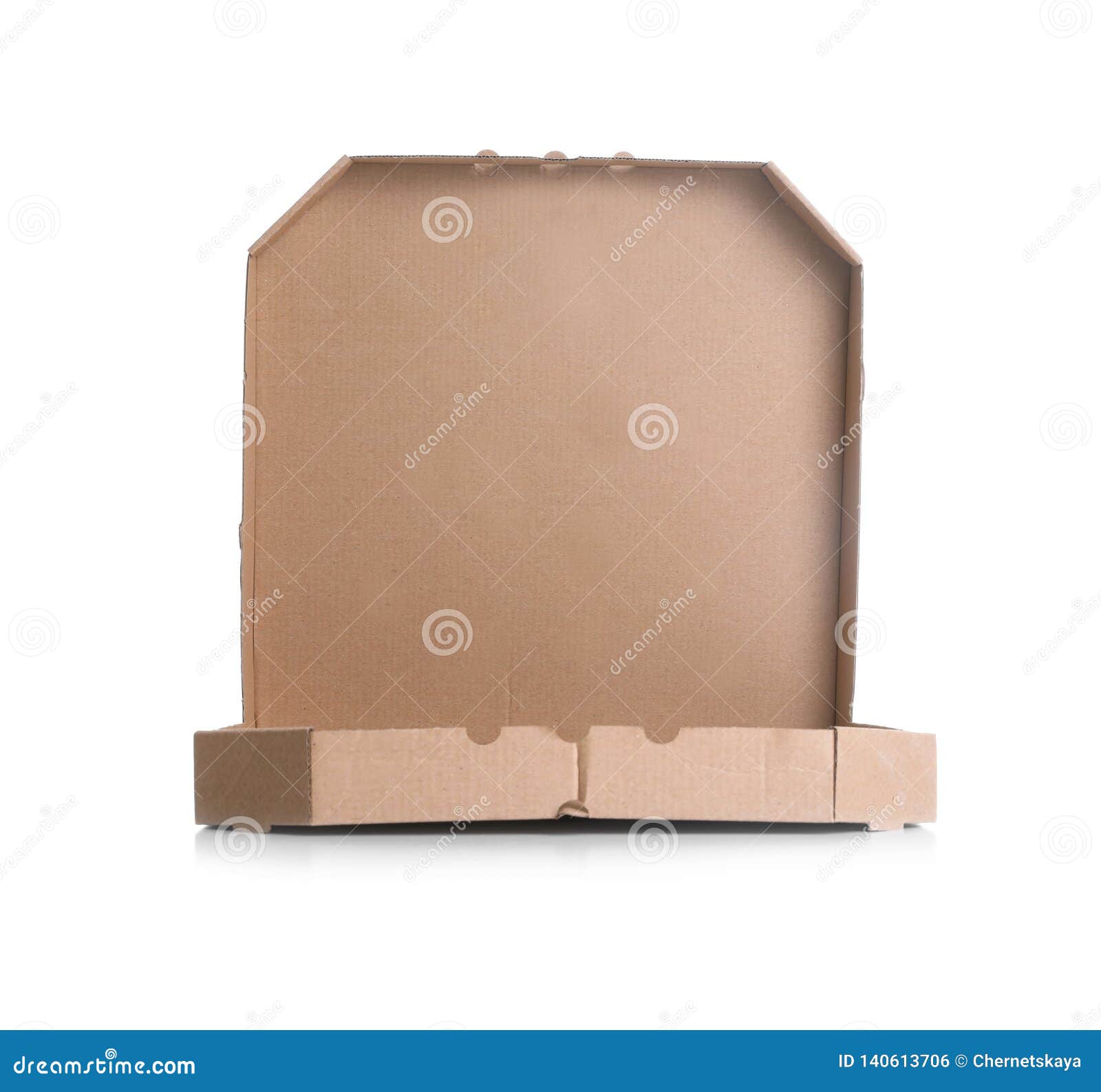 Download Open Cardboard Pizza Box On White. Mockup For Design Stock ...