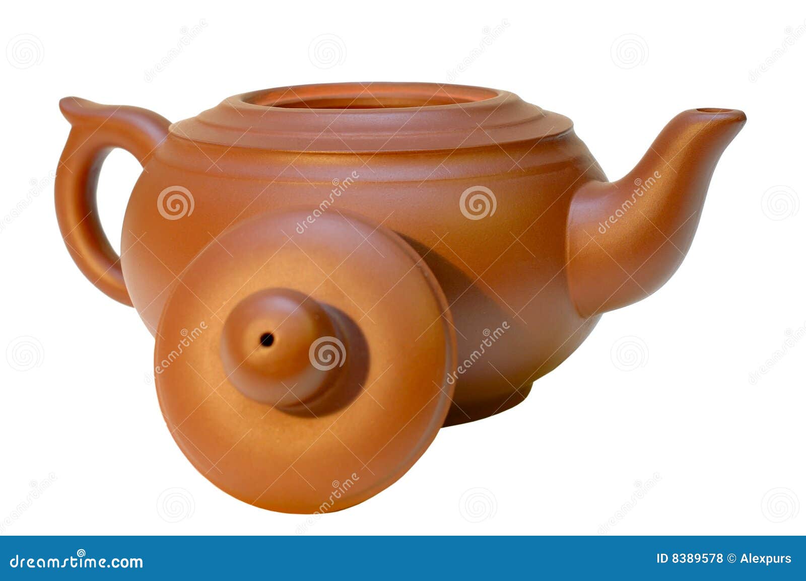 Open Chinese Pottery (clay) Teapot. Stock Photo Image of clay