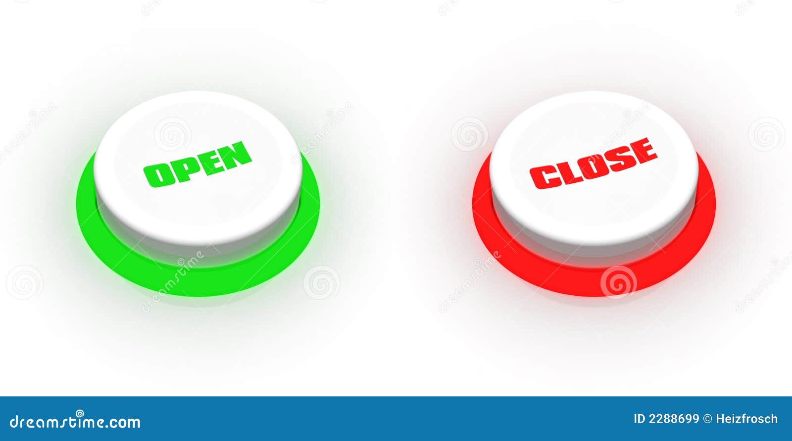 Open close buttons