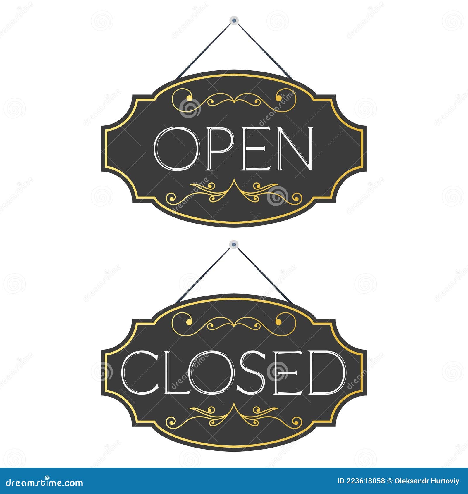 Shop Open Sign Template