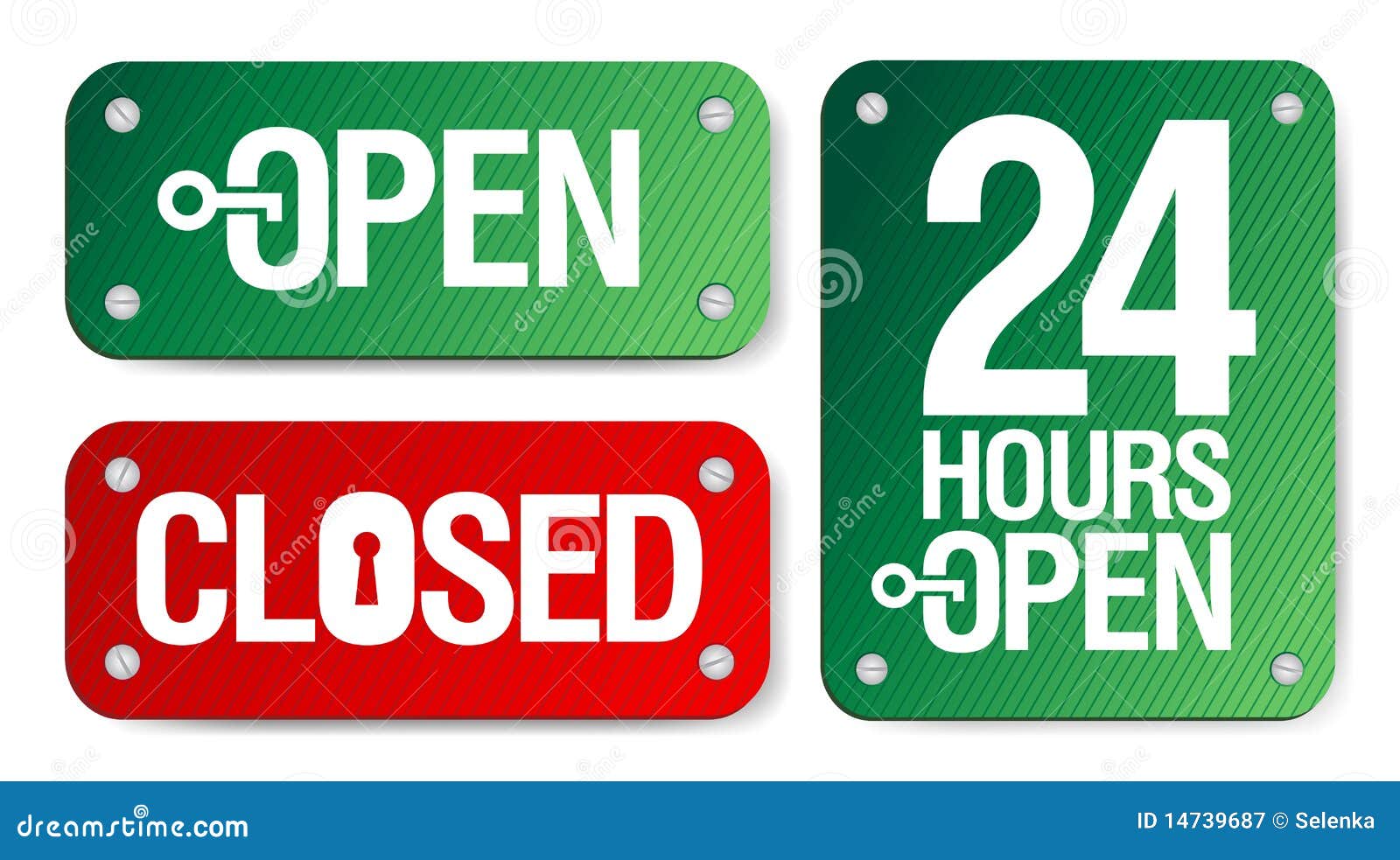 Open and Closed Signs stock vector. Illustration of late ...