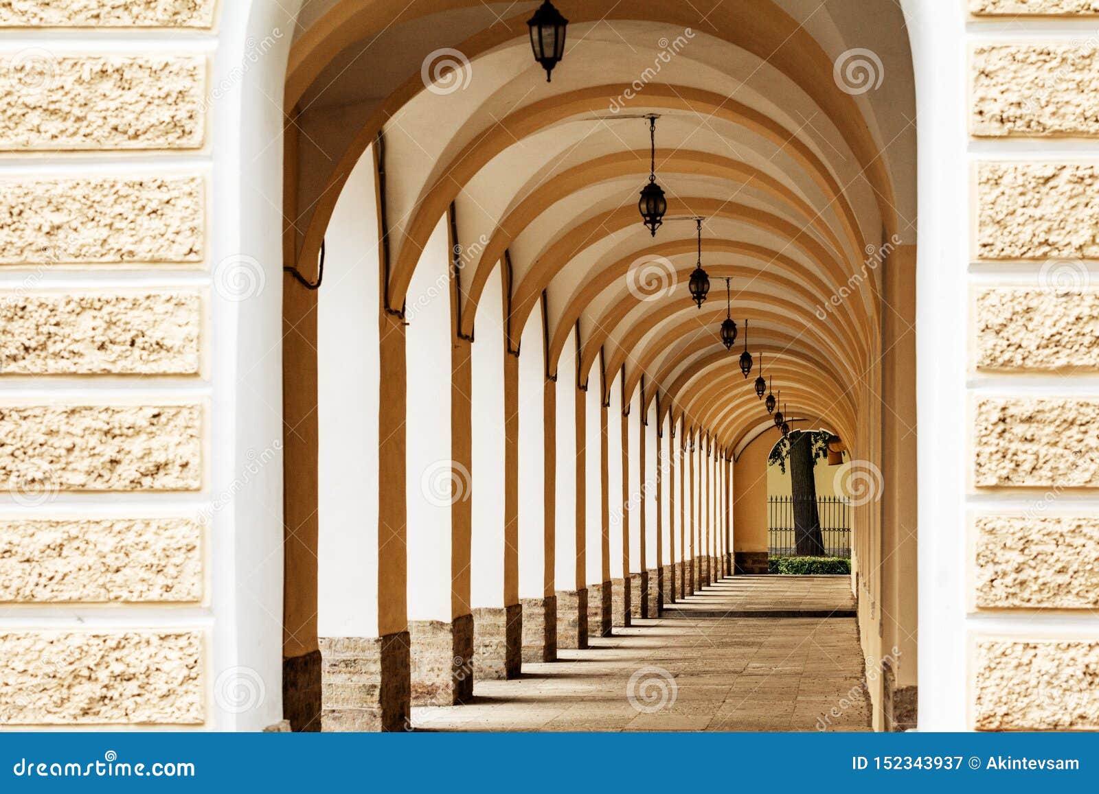 Open Colonnade with Arcades - Novobirzhevoy Gostiny Dvor, Saint ...