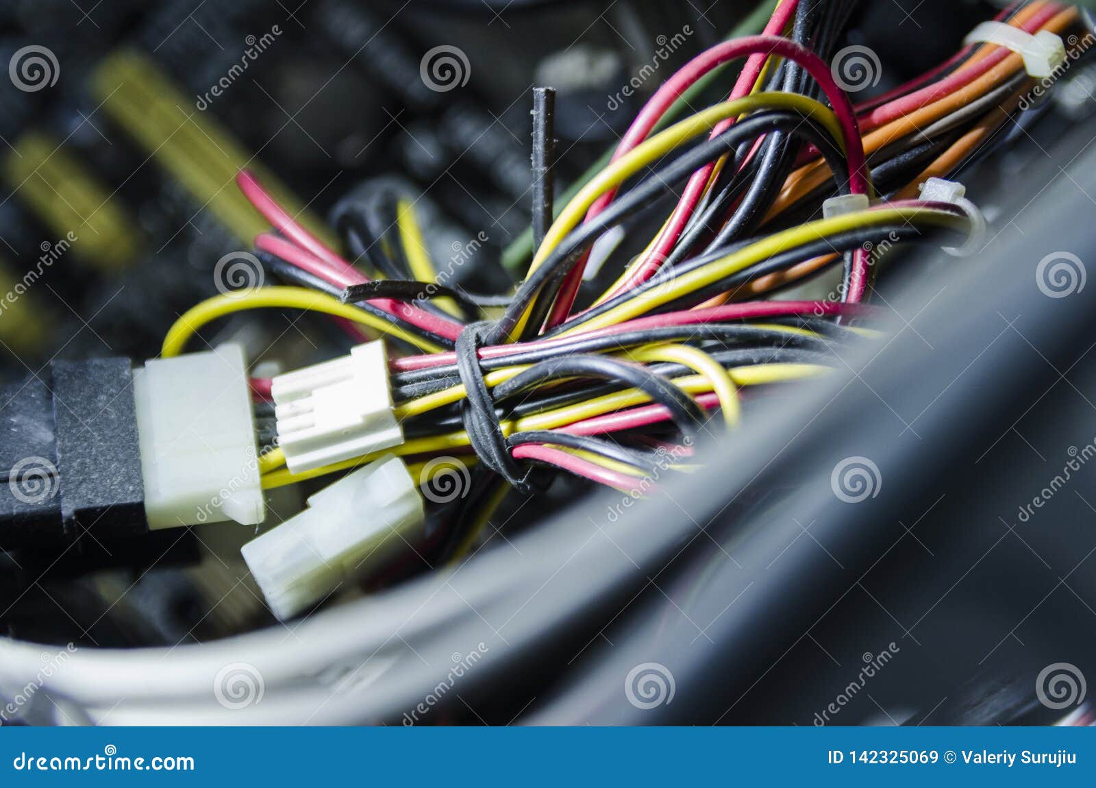 Open Computer Power Supply Unit with Dust Stock Image Image of blue