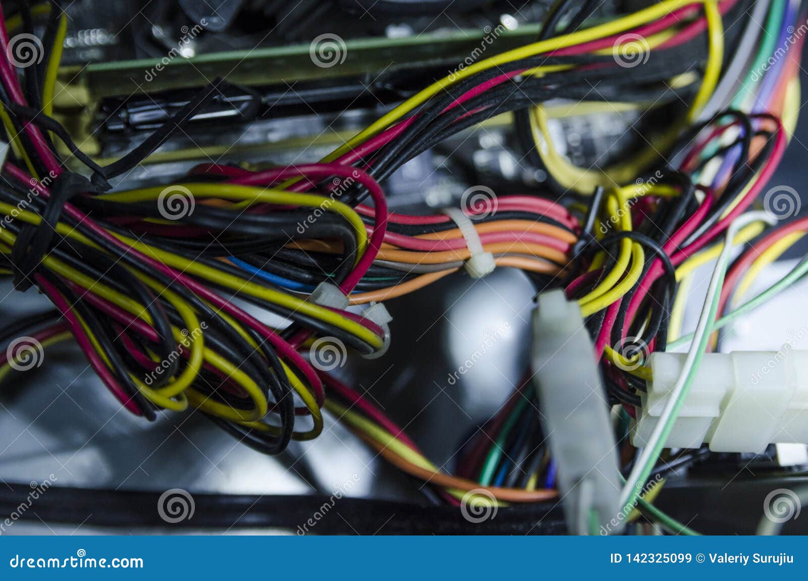 Open Computer Power Supply Unit with Dust Stock Image Image of
