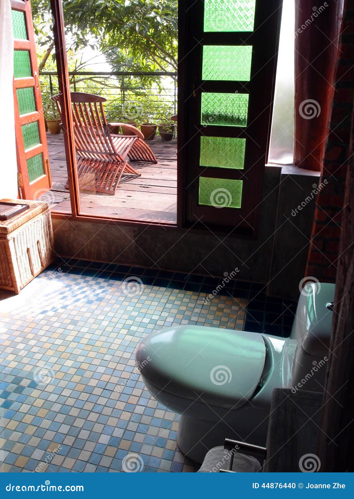 Tropical resort bathroom stock photo Image of 