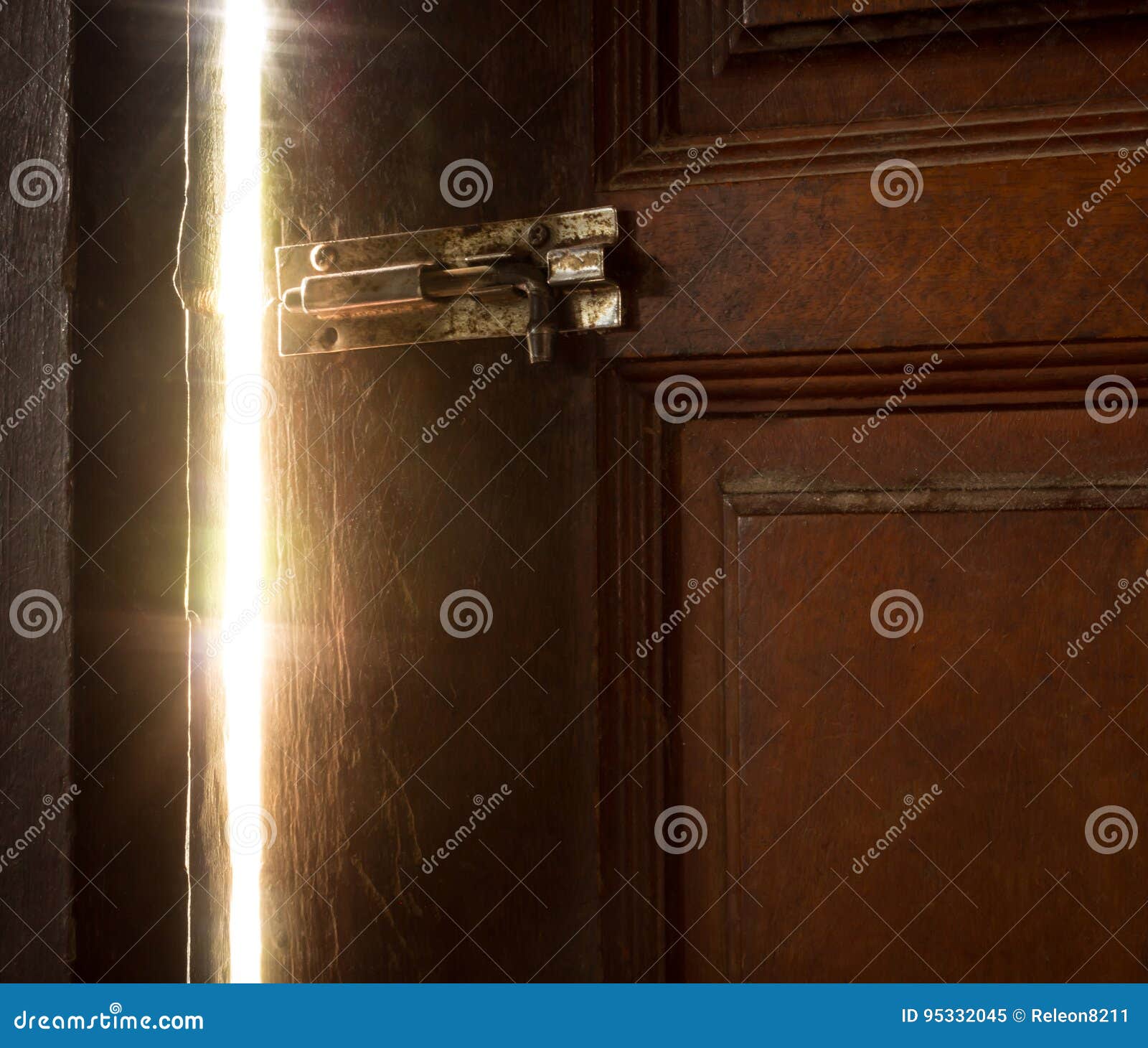 Open door light stock image. Image of open, wooden, indoor 95332045