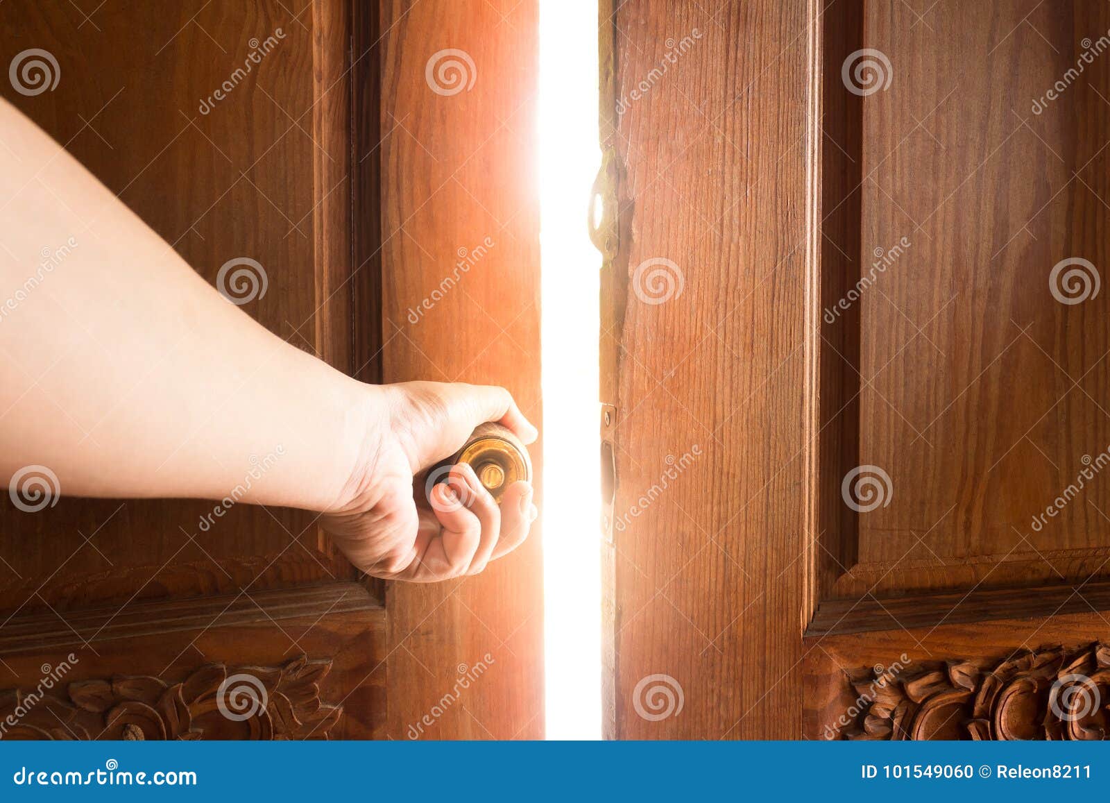 Open door light stock photo. Image of wooden, background 101549060