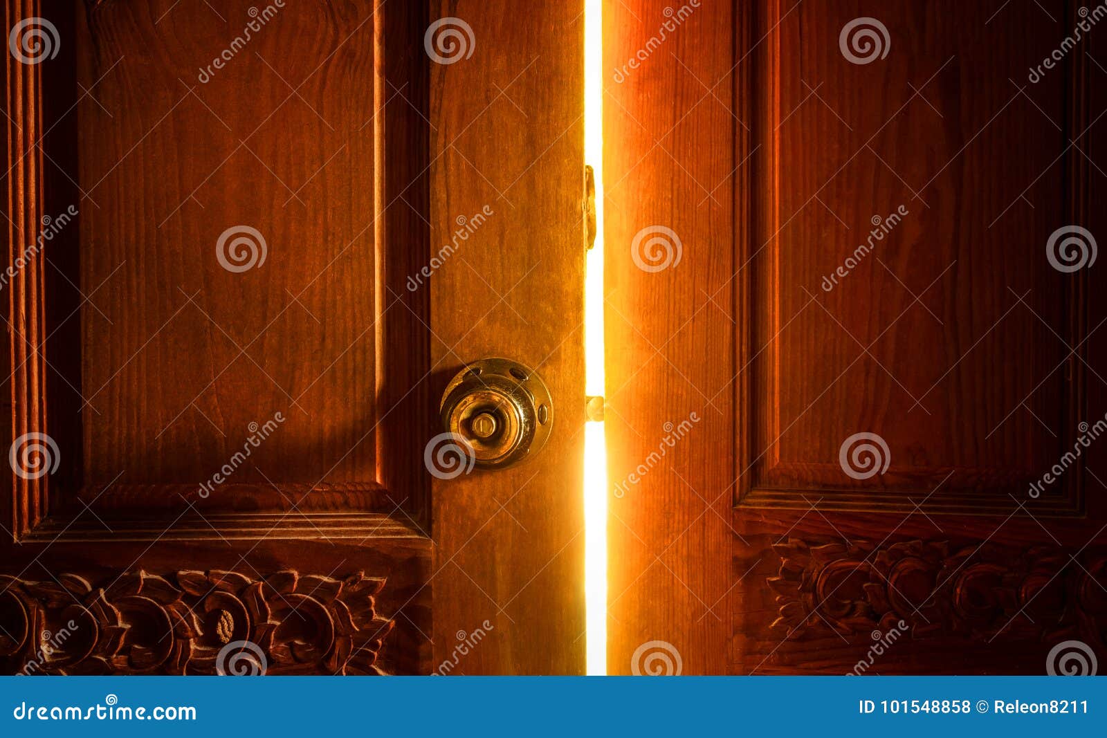 Open door light stock photo. Image of abstract, gold 101548858