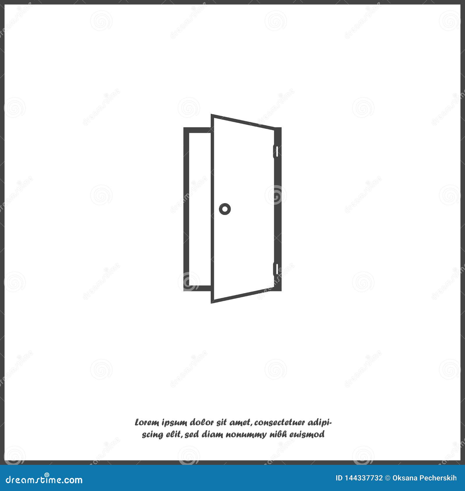 Open Door Vector Icon Icon Indicating Room Entrance Or Exit On White Isolated Background Stock Vector Illustration Of Door Isolated Open Door Vector Icon Icon Indicating Room Entrance Or Exit On White Isolated Background Stock Vector Illustration Of Door Isolated